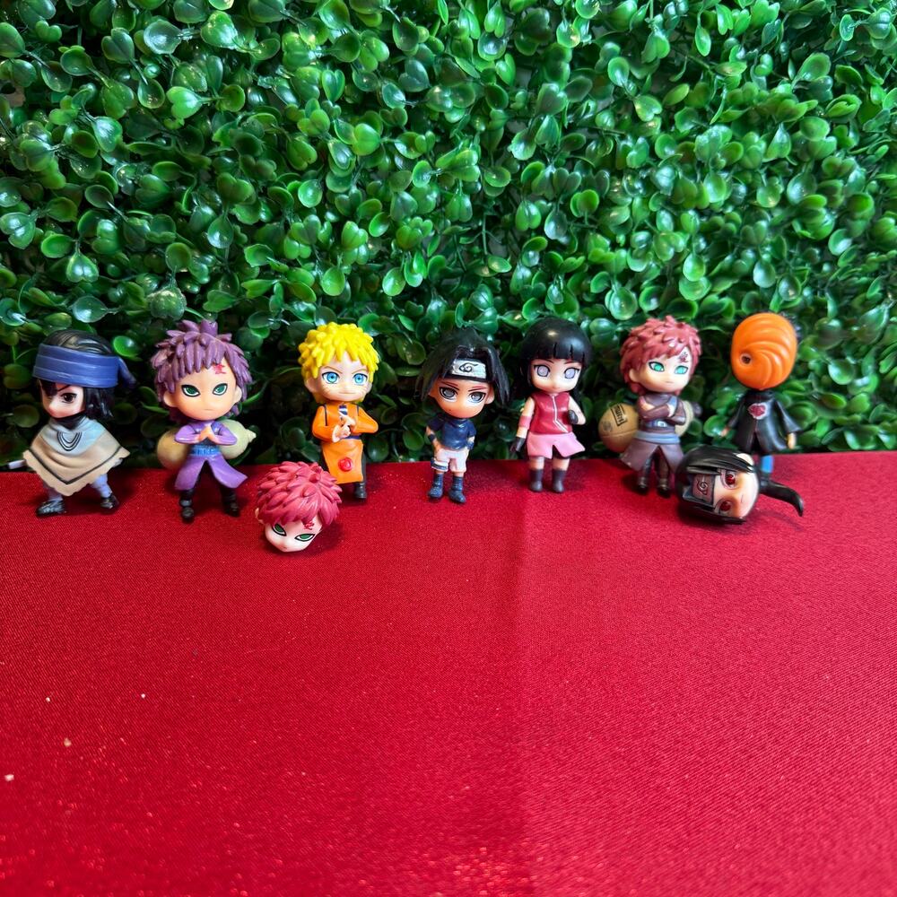 7 Naruto Anime Figures Lot PVC Action Figure Collectible Toy Set